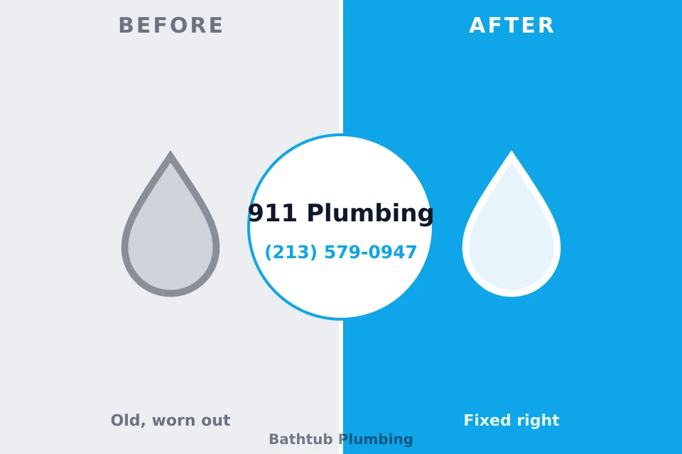 Before and after: plumbing repair North Charleroi, PA